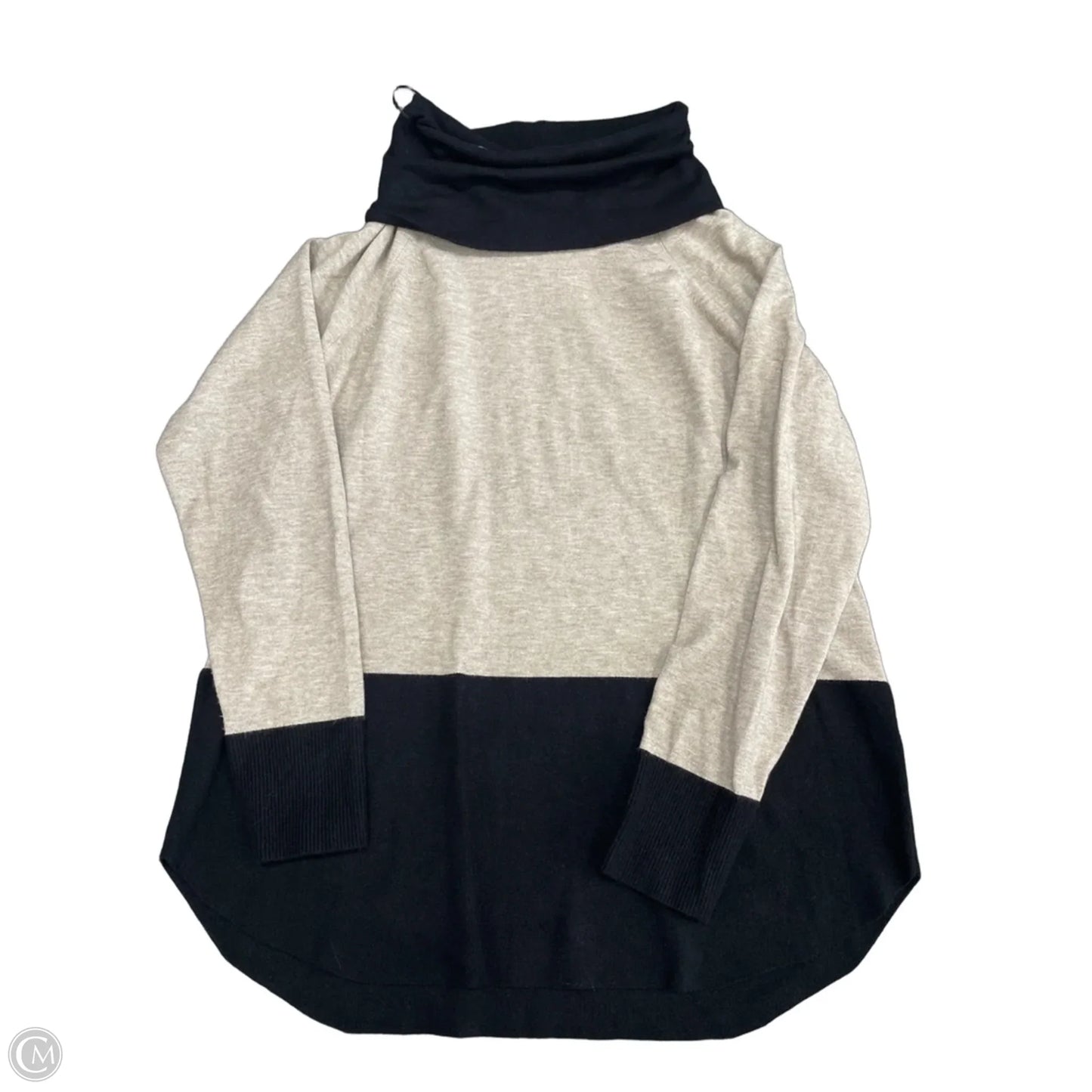 Sweater By Cyrus In Black & Cream, Size: L
