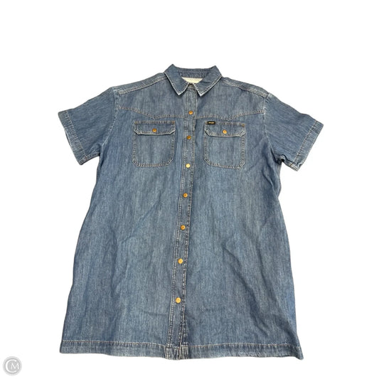 Dress Casual Short By Wrangler In Blue Denim, Size: Xl