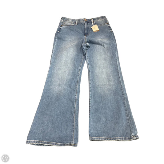 Jeans Flared By Lc Lauren Conrad In Blue Denim, Size: 14
