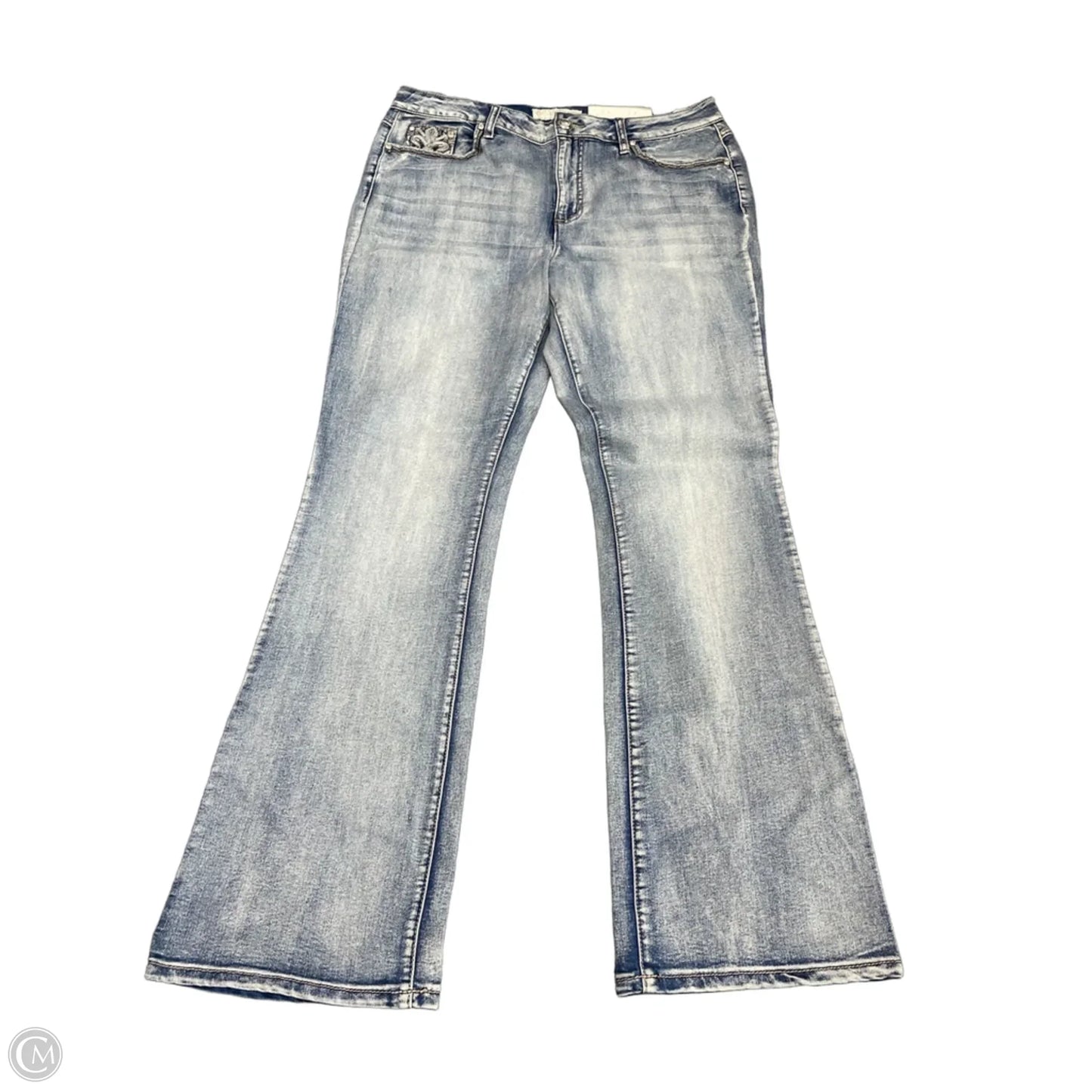 Jeans Boot Cut By Cato In Blue Denim, Size: 14