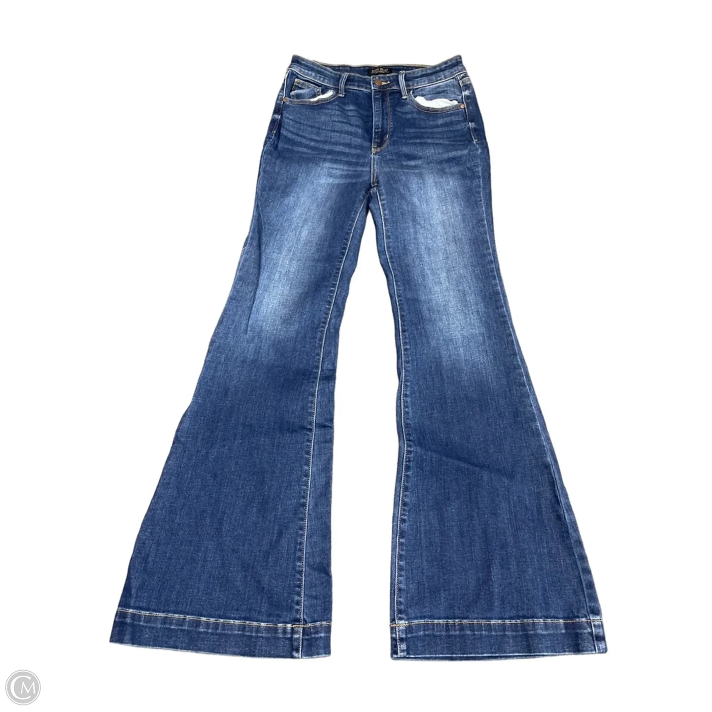 Jeans Flared By Judy Blue In Blue Denim, Size: 10