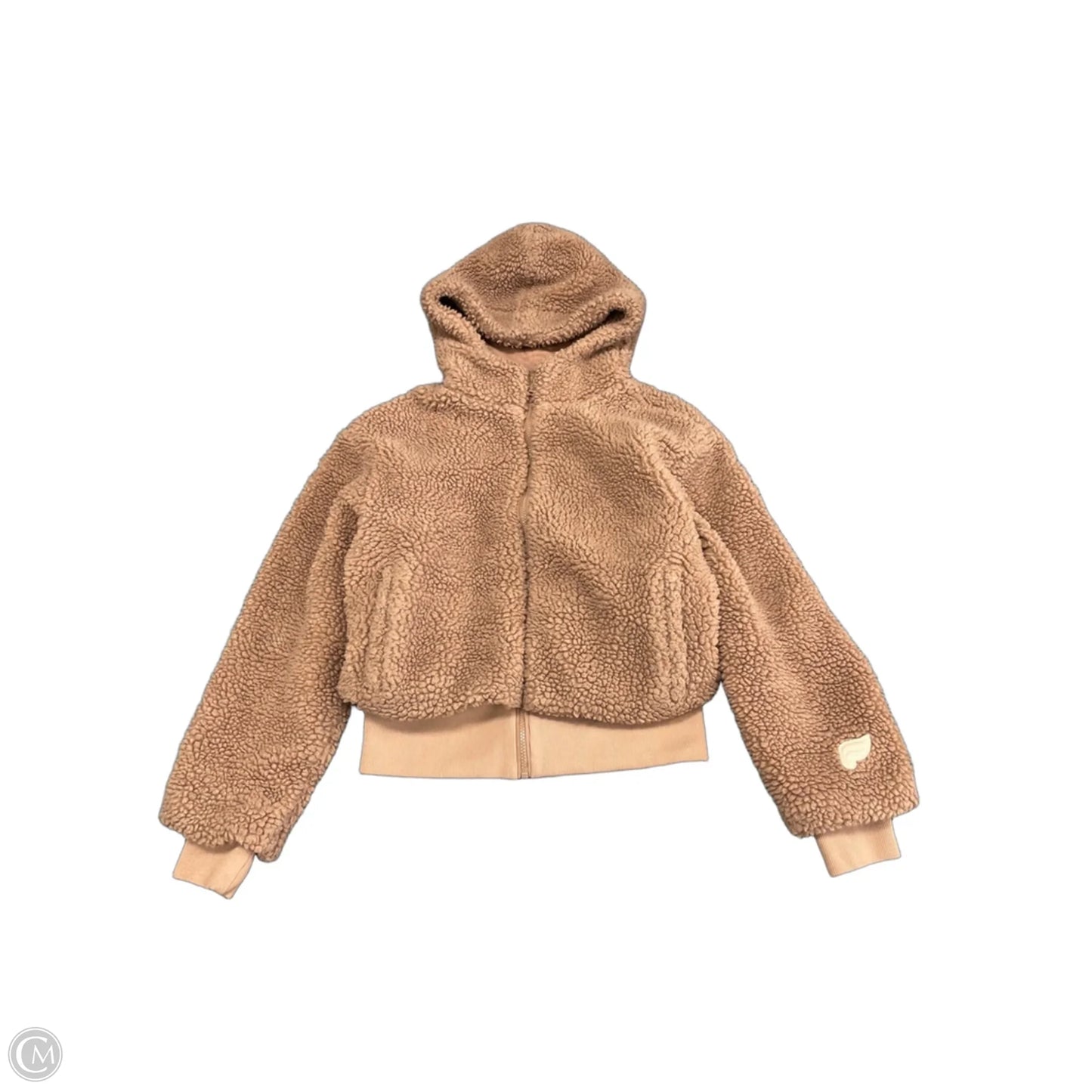 Jacket Fleece By Fabletics In Brown, Size: M