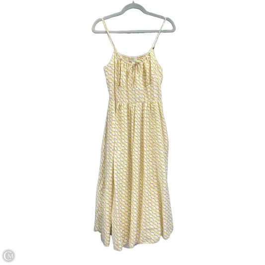 Dress Casual Midi By Ryegrass In Green & Pink, Size: L