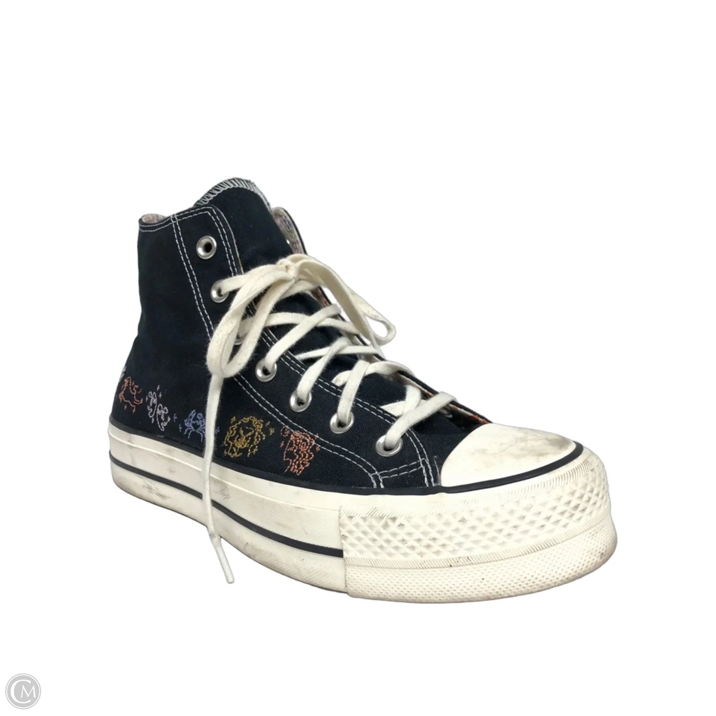Shoes Sneakers Platform By Converse In Black & White, Size: 8.5