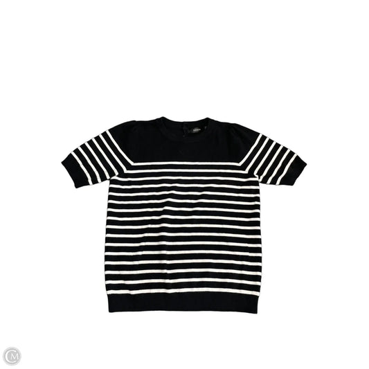 Sweater Short Sleeve By Zesica In Black & White, Size: M