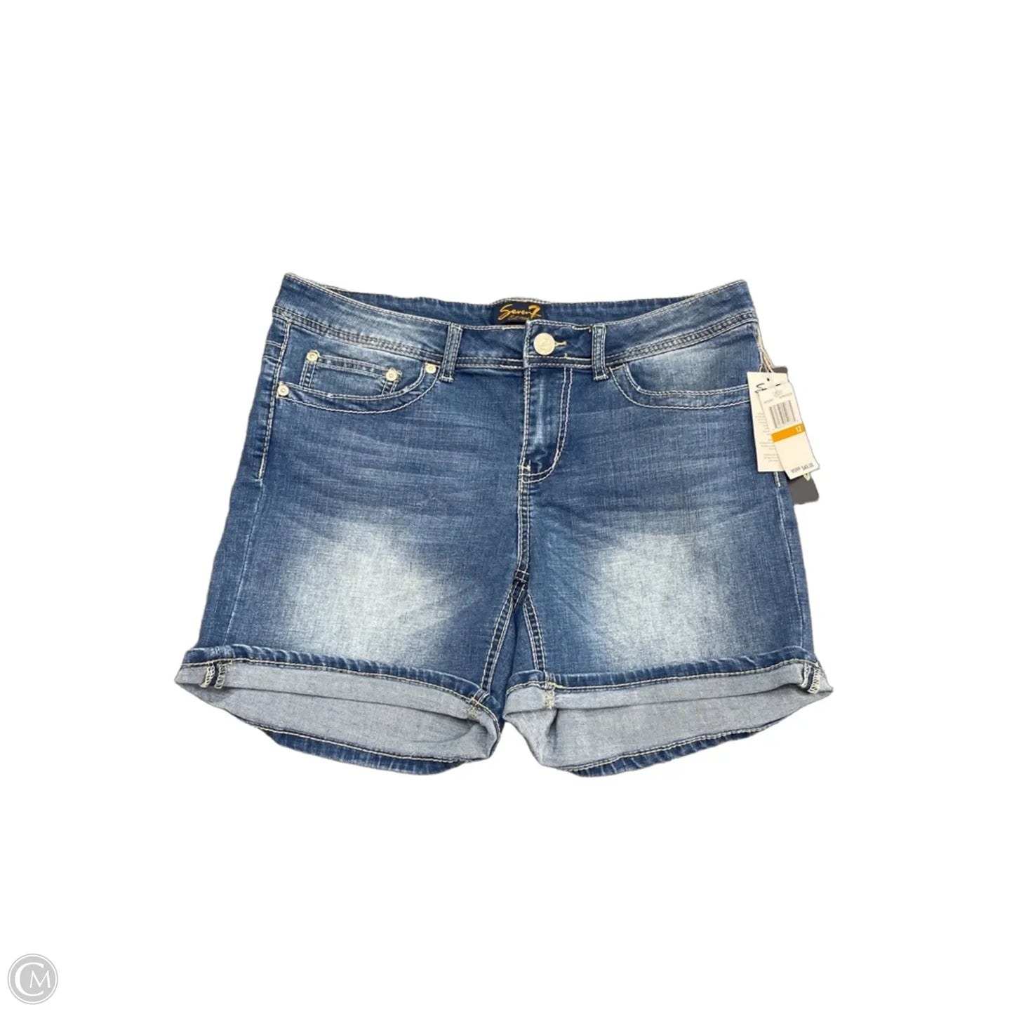 Shorts By Seven 7 In Blue Denim, Size: 12