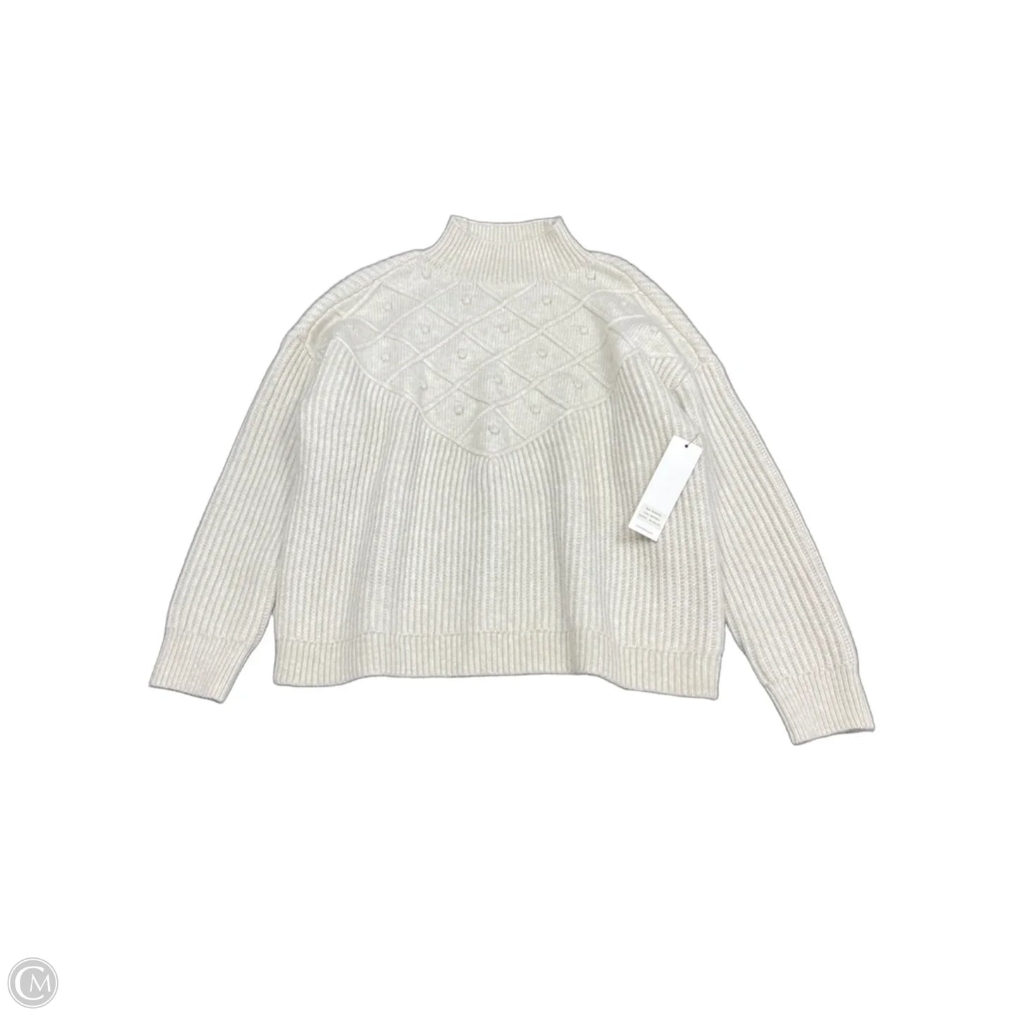 Sweater By Calvin Klein In Beige, Size: M
