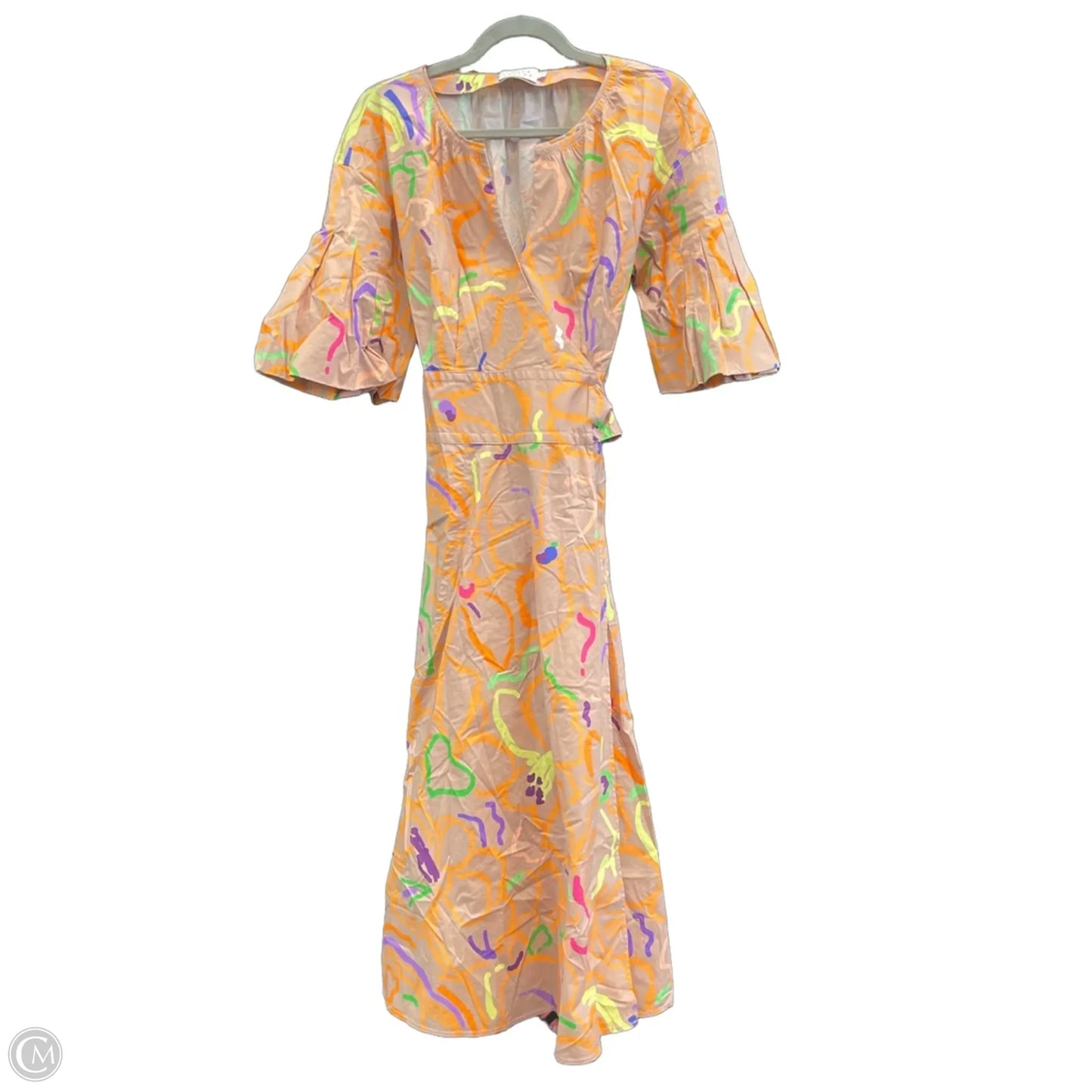 Dress Designer By Tanya Taylor In Orange & Tan, Size: 6