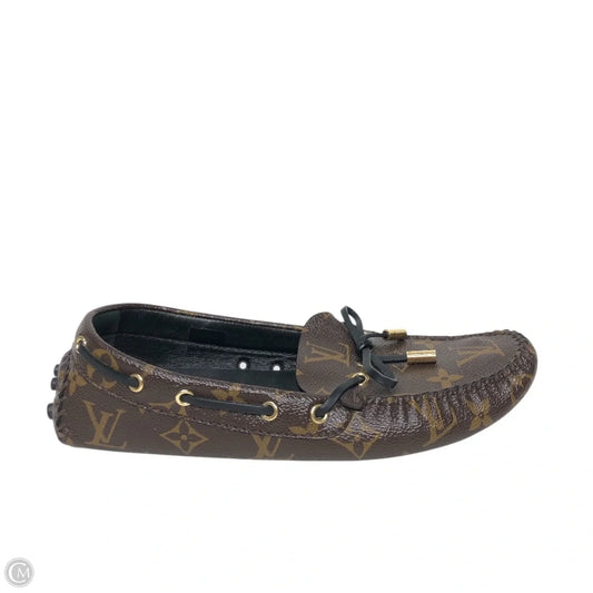 Shoes Luxury Designer By Louis Vuitton In Brown, Size: 7