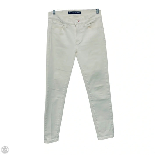Jeans Skinny By Ralph Lauren In White, Size: 4