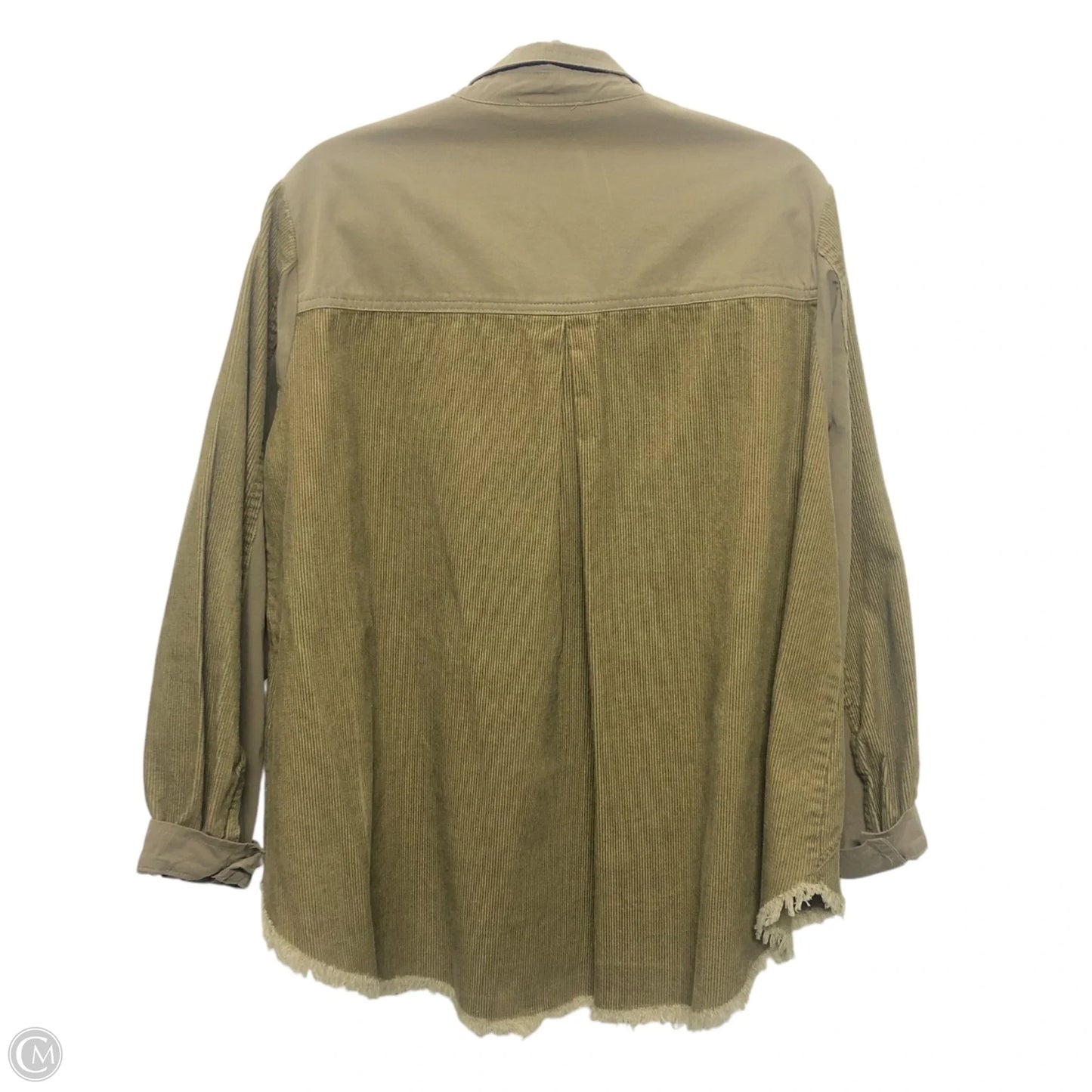 Jacket Shirt By Umgee In Green, Size: M