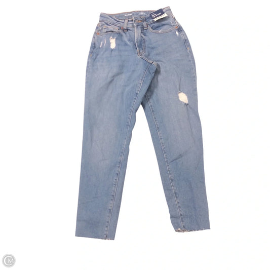 Jeans Straight By Old Navy In Blue Denim, Size: 0
