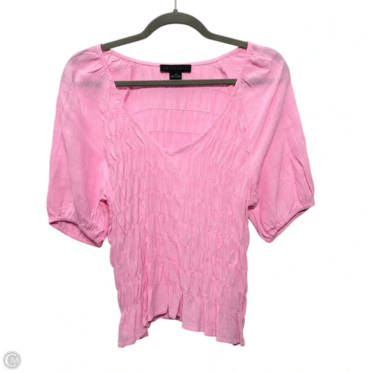 Top Short Sleeve By Sanctuary In Pink, Size: M
