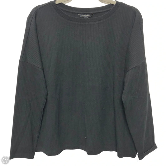 Top Long Sleeve By Banana Republic In Black, Size: S
