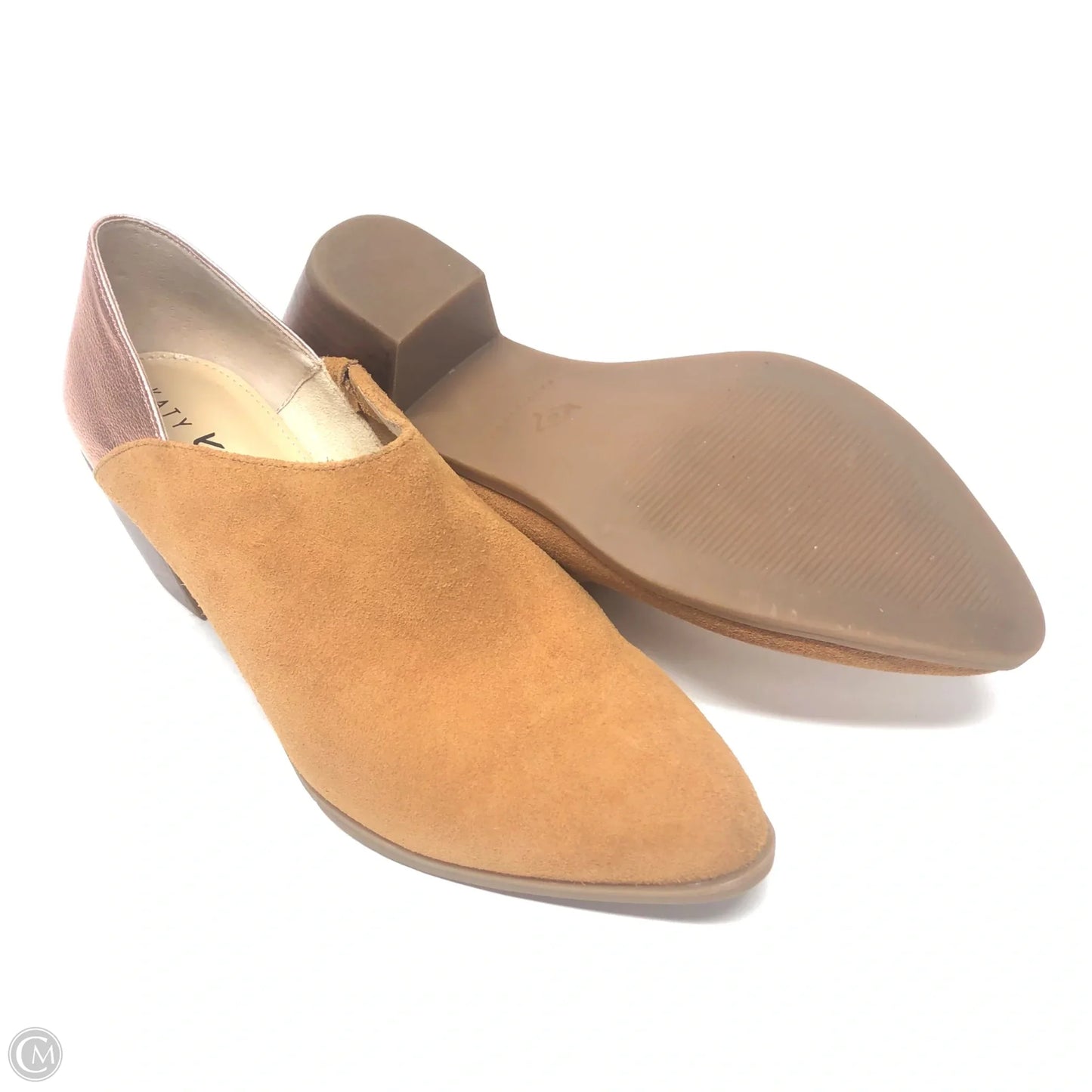 Boots Ankle Heels By Cmc In Brown, Size: 8