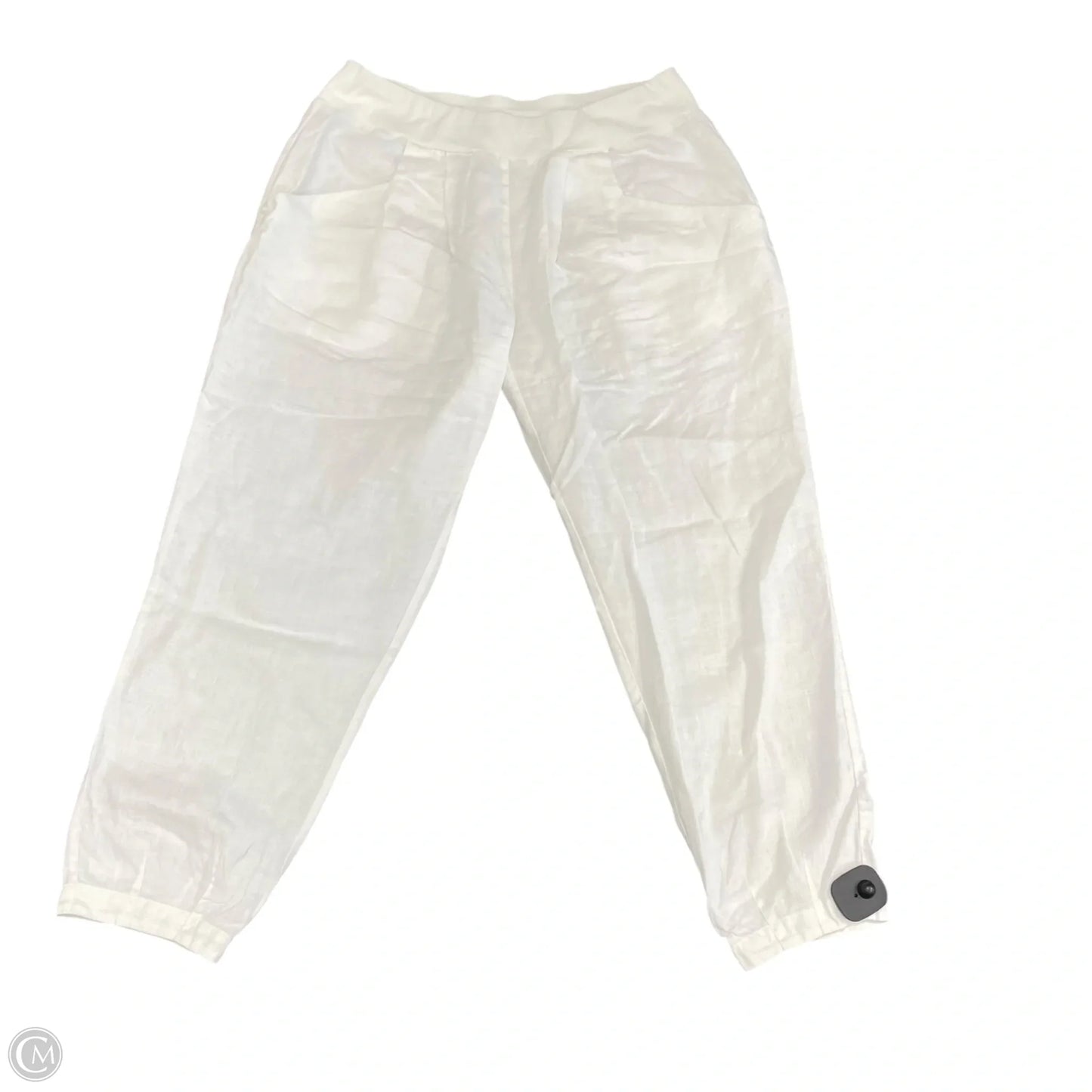 Pants Linen By Eileen Fisher In White, Size: S
