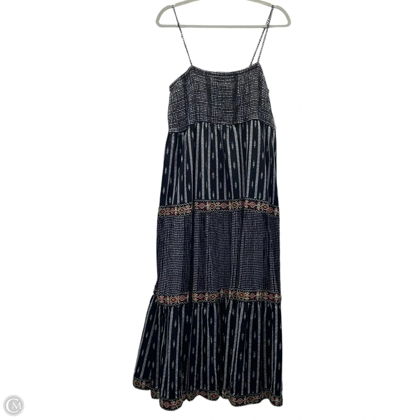 Dress Casual Midi By Zara In Black & White, Size: Xl