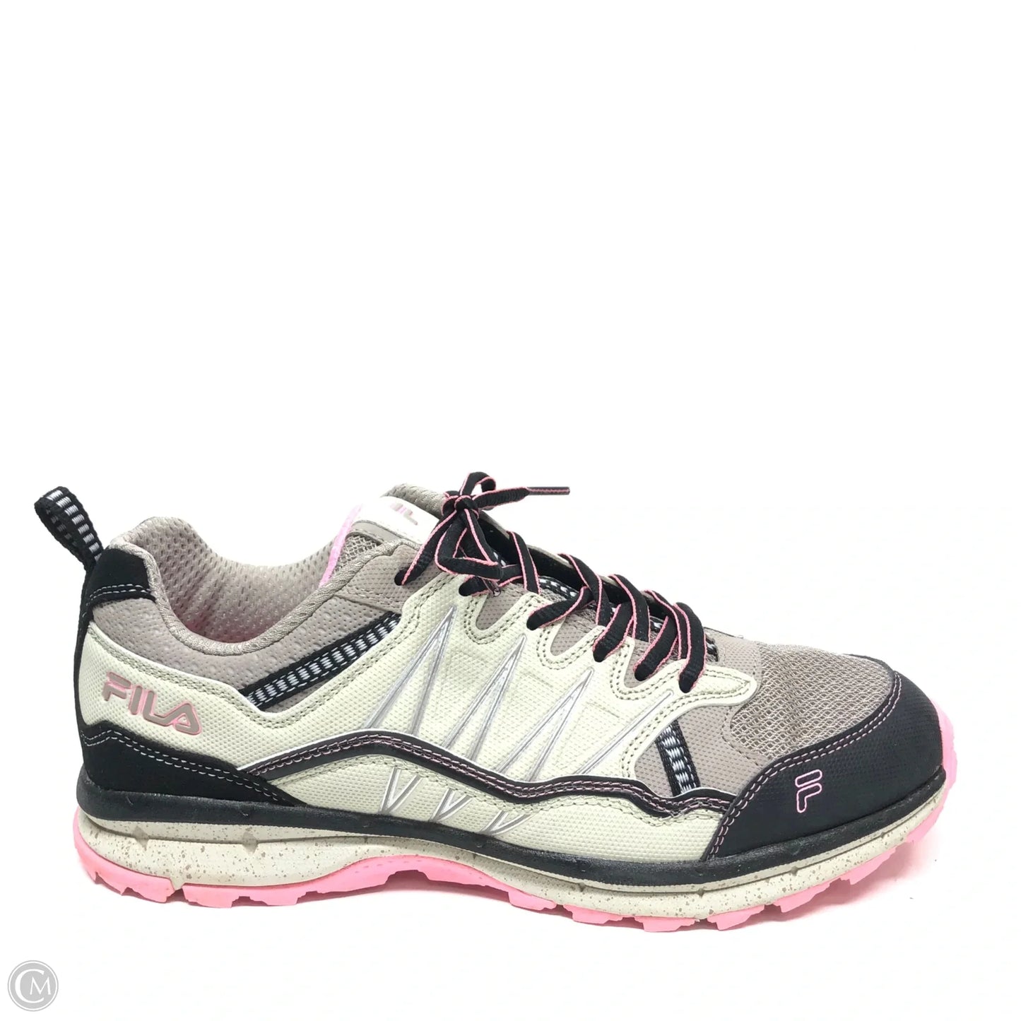 Shoes Athletic By Fila In Black & Grey, Size: 10