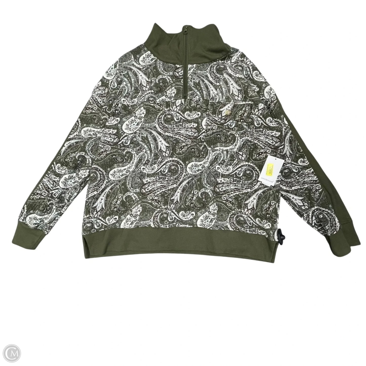 Sweatshirt Crewneck By West Bound In Green, Size: Xl