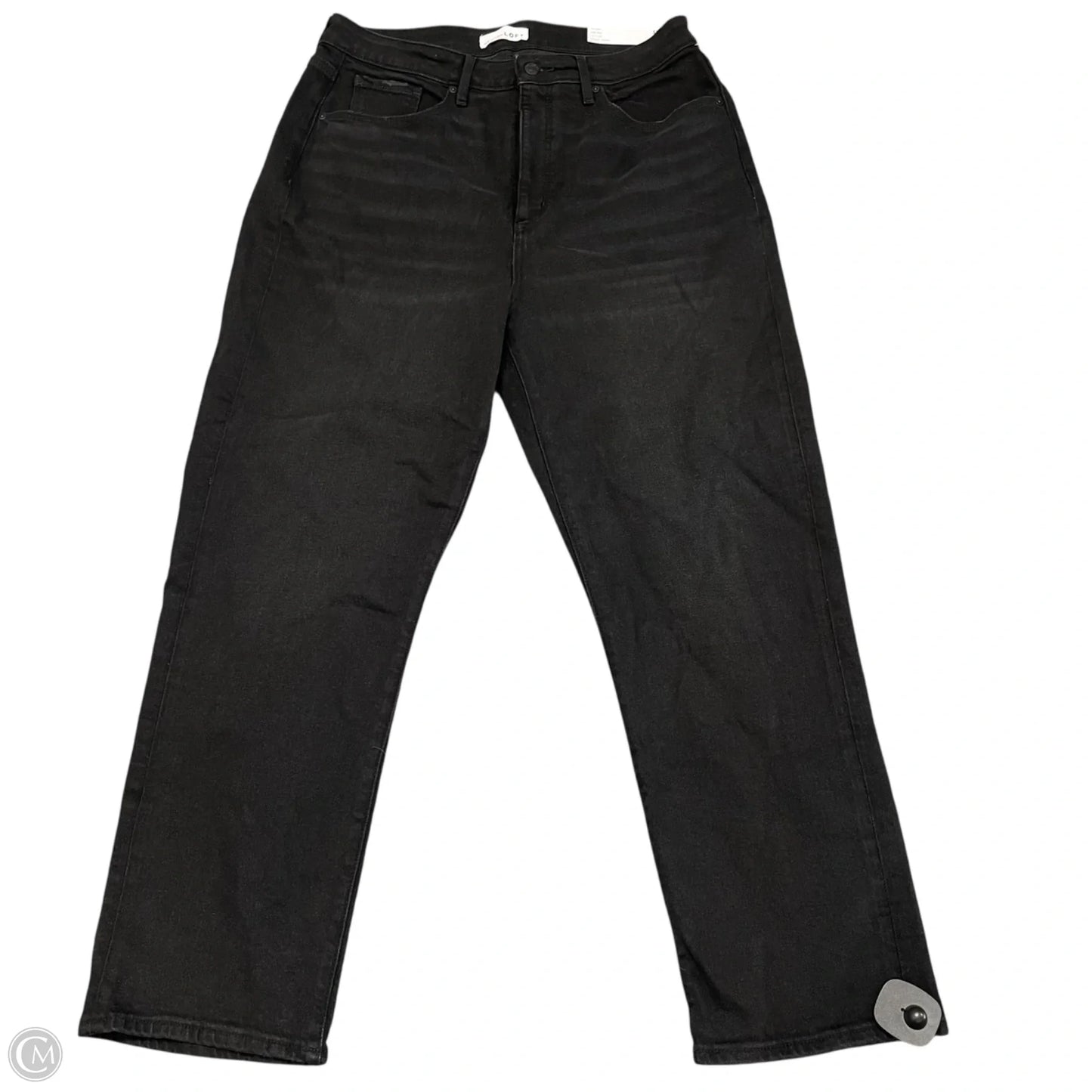 Jeans Straight By Loft In Black, Size: 12