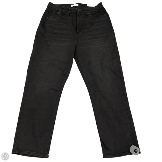 Jeans Straight By Loft In Black, Size: 12