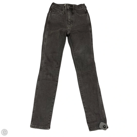 Jeans Skinny By Madewell In Black, Size: 0