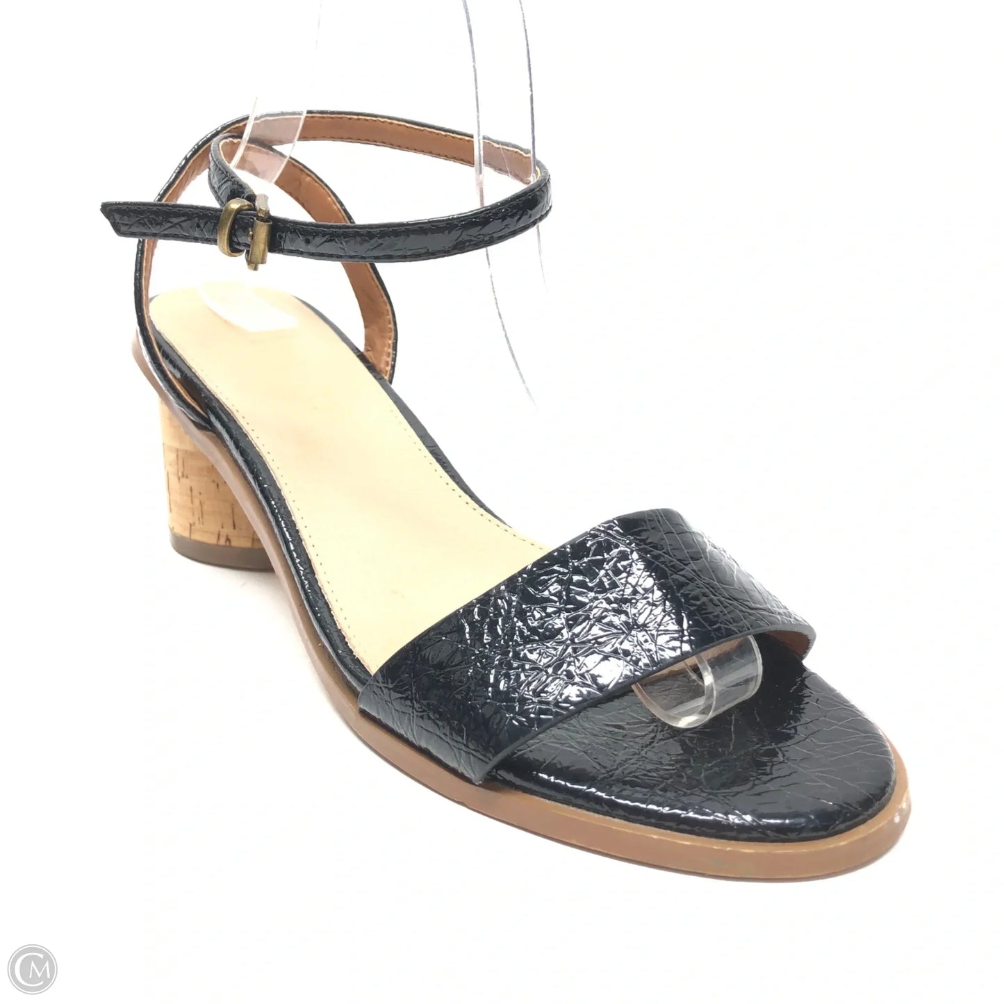 Sandals Heels Block By Cmc In Black, Size: 8