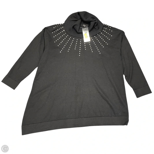 Sweater By Investments In Black, Size: Xl