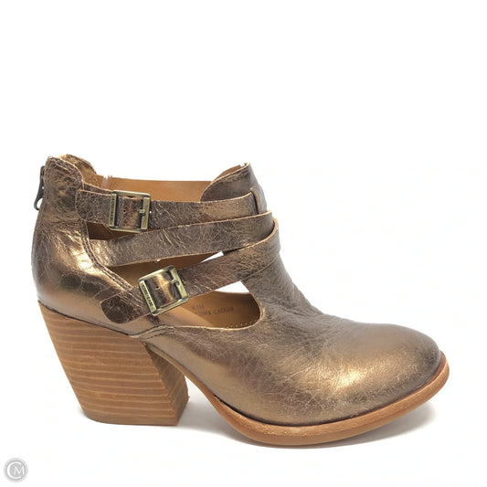Boots Ankle Heels By Kork Ease In Bronze, Size: 8.5