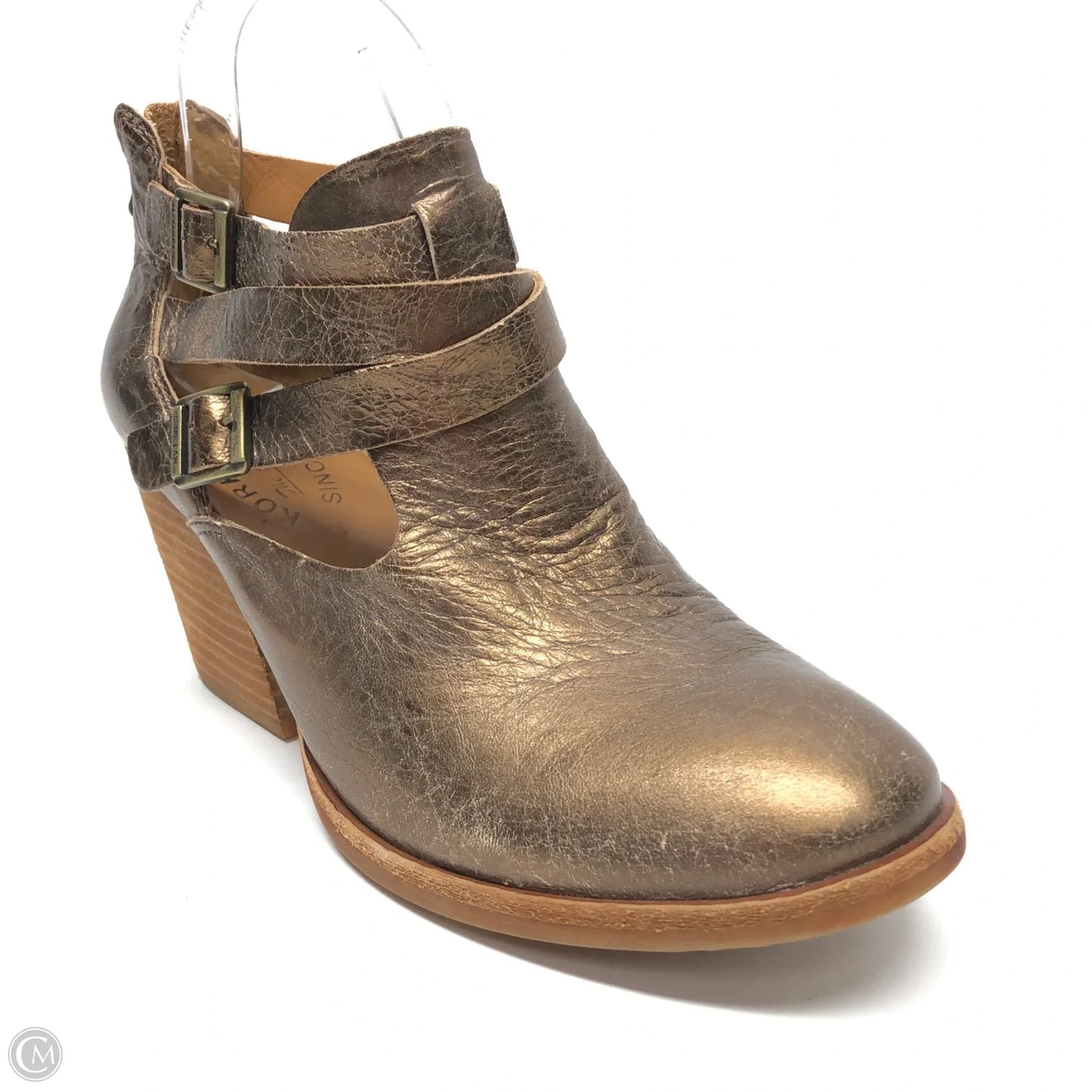 Boots Ankle Heels By Kork Ease In Bronze, Size: 8.5