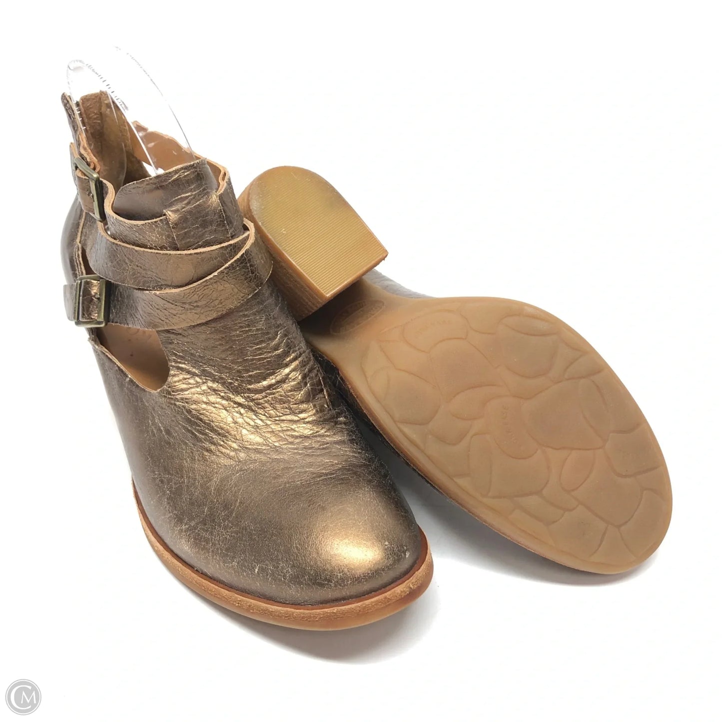 Boots Ankle Heels By Kork Ease In Bronze, Size: 8.5
