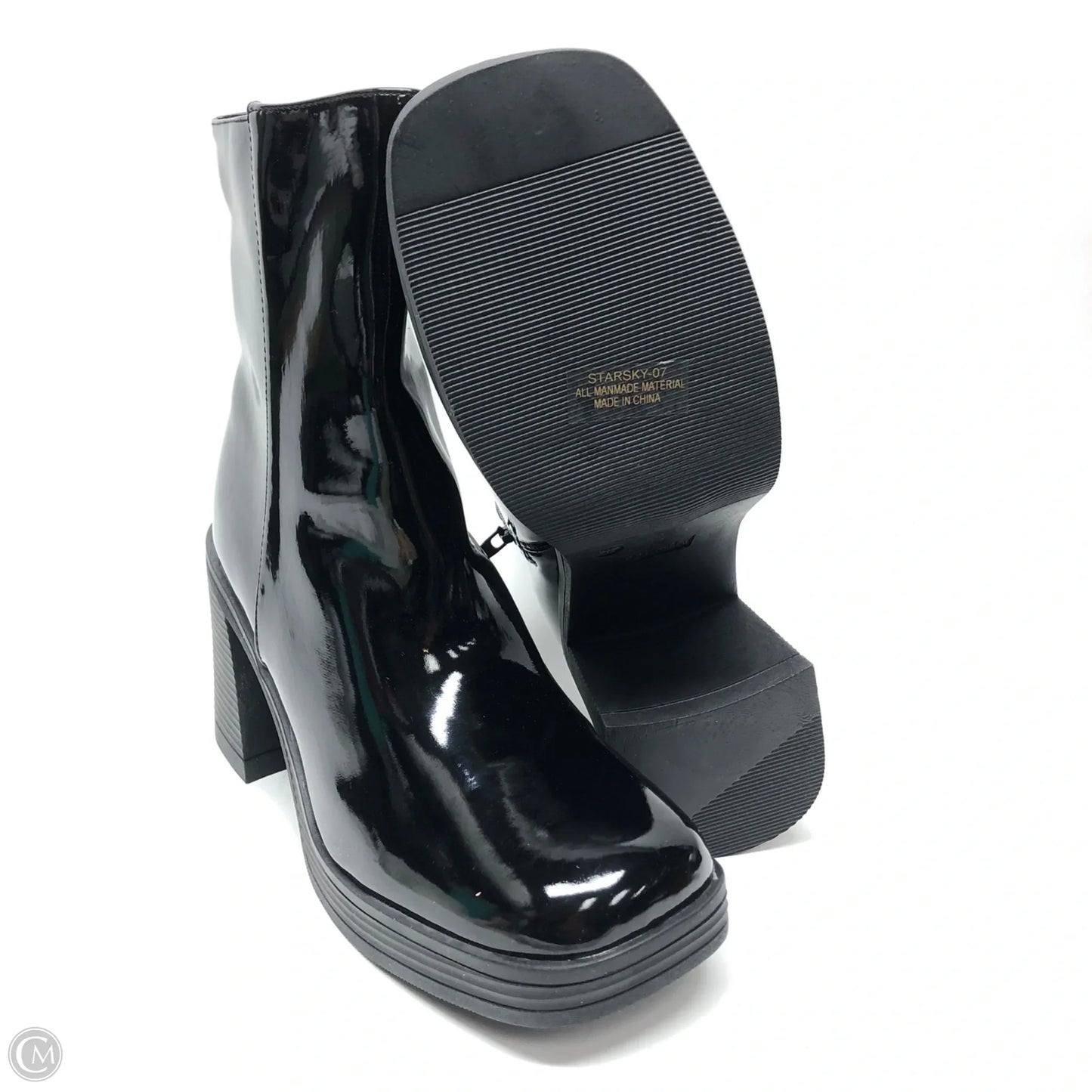 Boots Ankle Heels By Rouge In Black, Size: 12