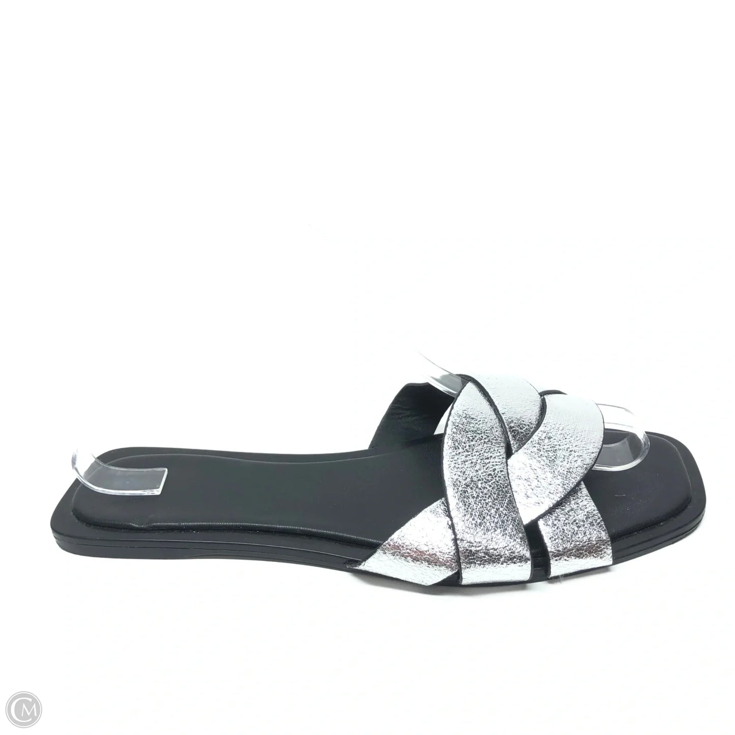 Sandals Flats By H&m In Silver, Size: 10