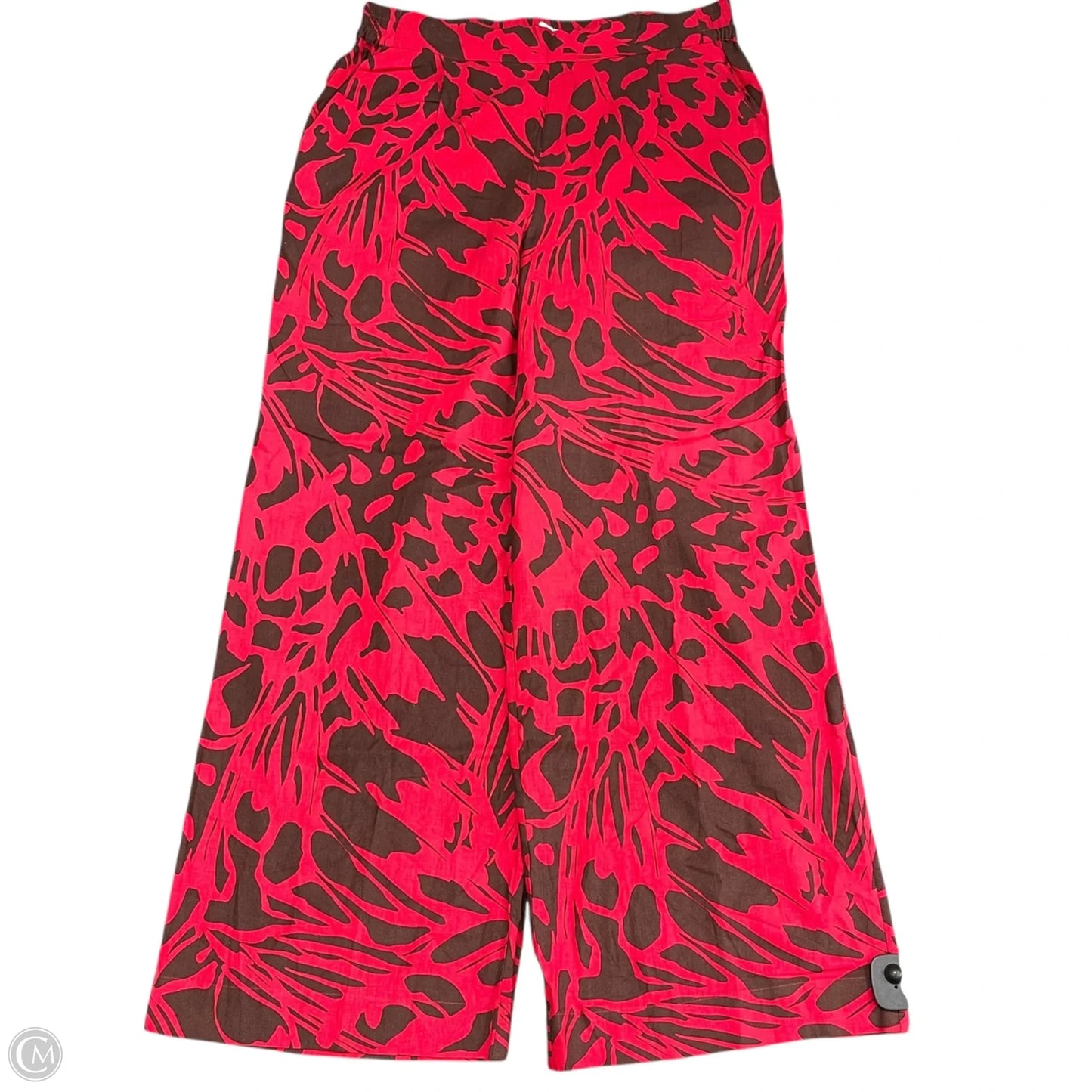 Pants Linen By Cmc In Brown & Red, Size: Xl