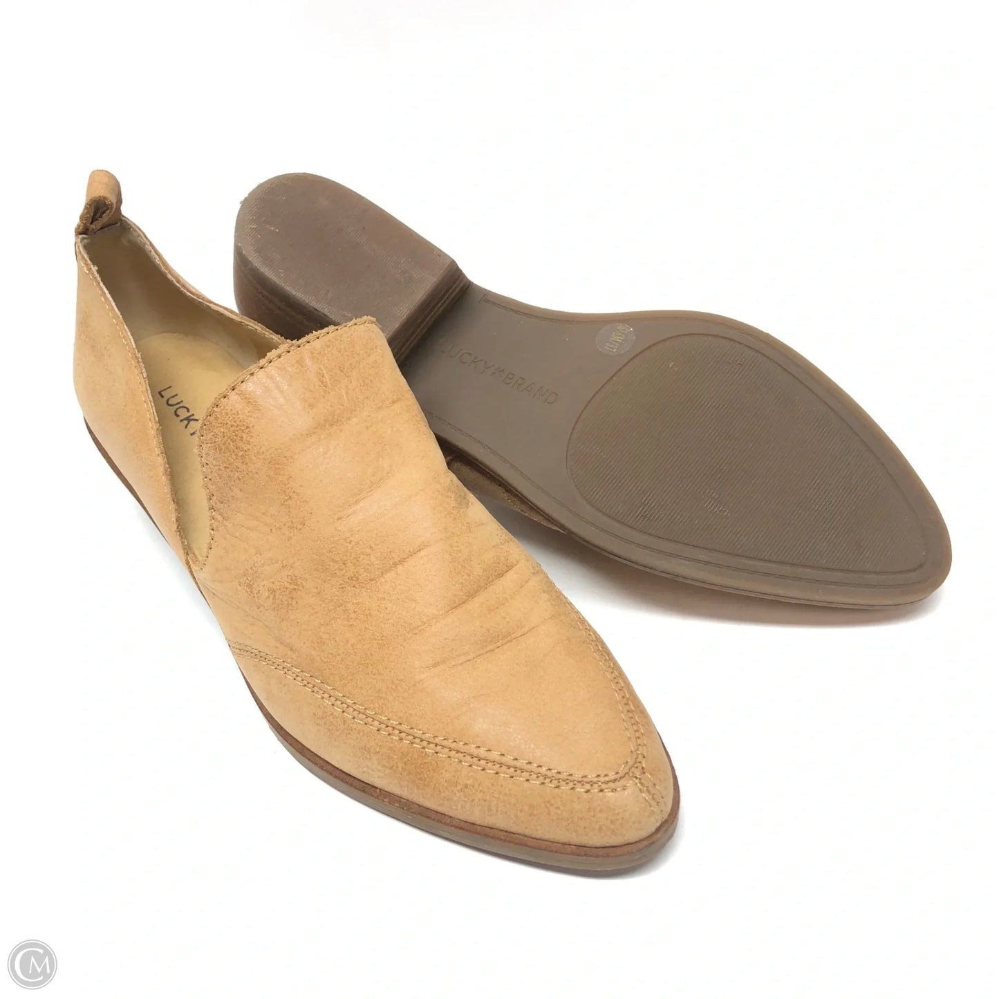 Boots Ankle Heels By Lucky Brand In Brown, Size: 6.5