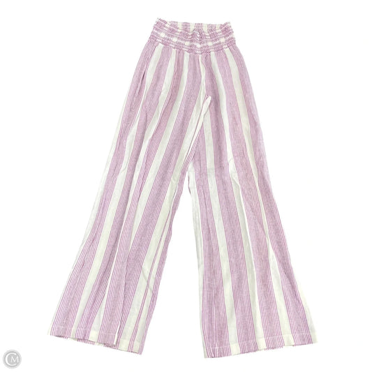 Pants Wide Leg By Clothes Mentor In Purple & White, Size: S