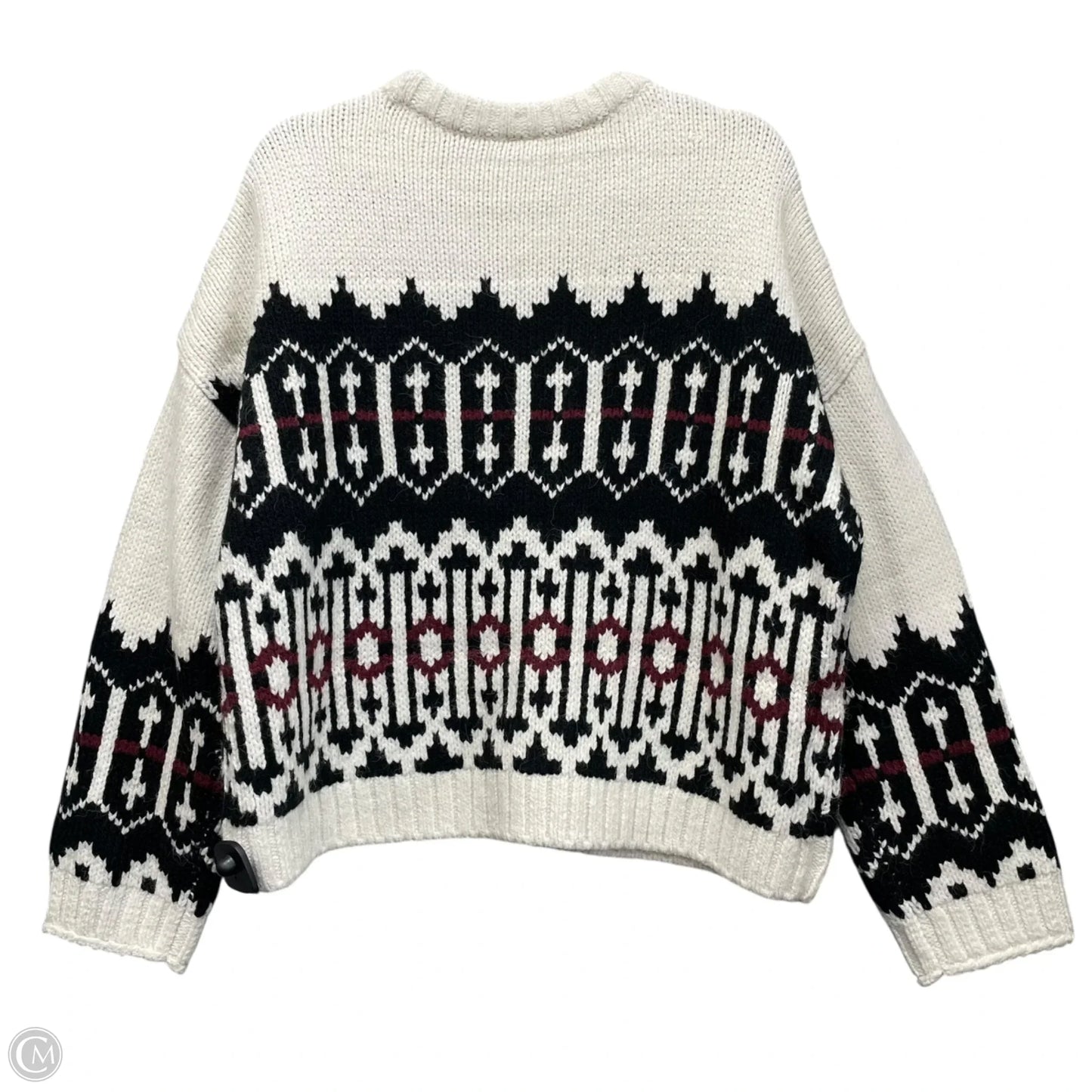 Sweater By Lou And Grey In Black & White, Size: L