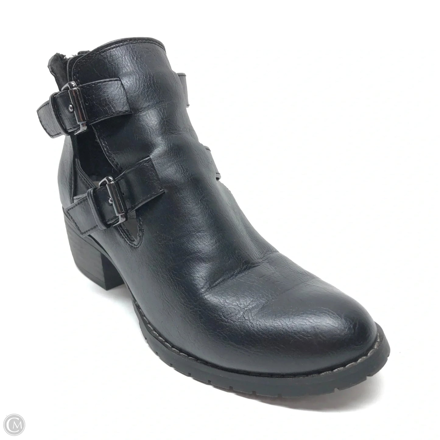 Boots Ankle Heels By Sofft In Black, Size: 6.5