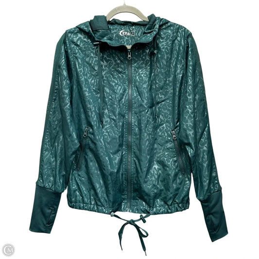 Athletic Jacket By Zyia In Green, Size: S