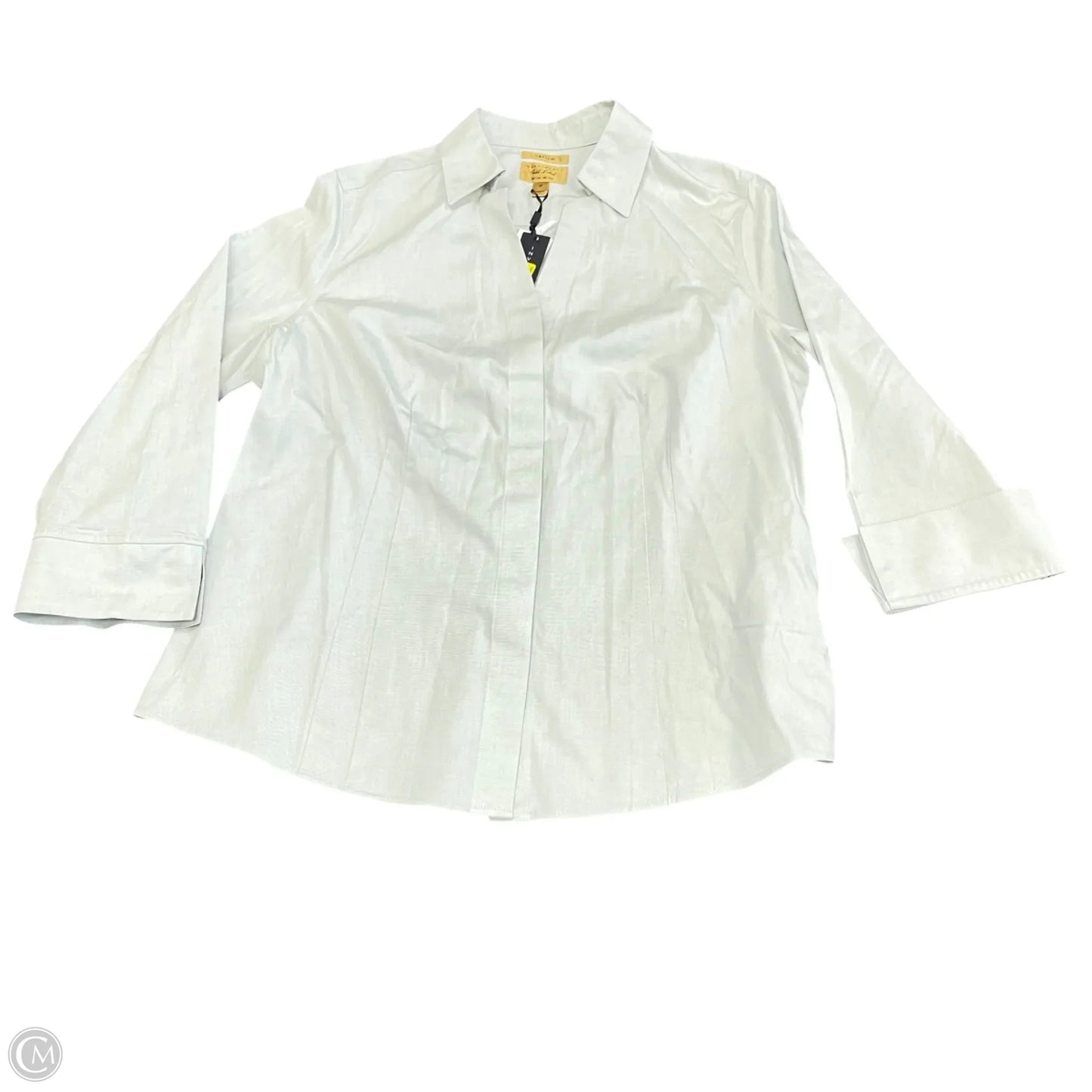 Top Long Sleeve By Taylor In Green, Size: 14