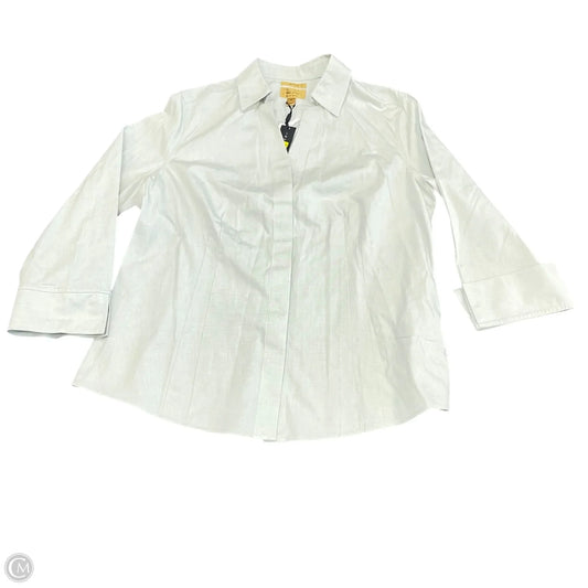 Top Long Sleeve By Taylor In Green, Size: 14