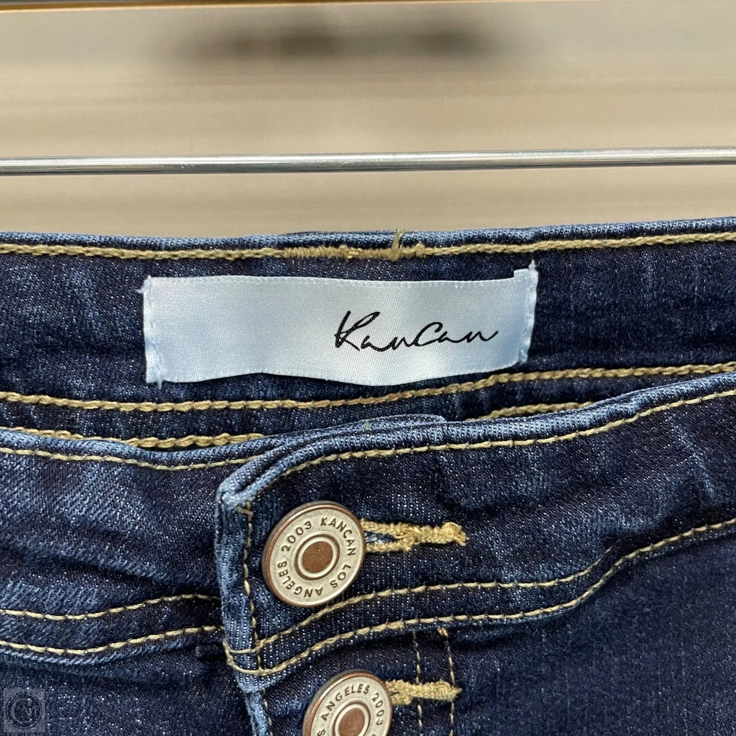 Jeans Flared By Kancan In Blue Denim, Size: 12