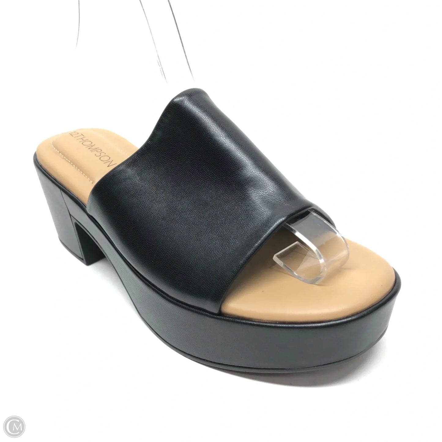 Sandals Heels Block By Clothes Mentor In Black, Size: 6