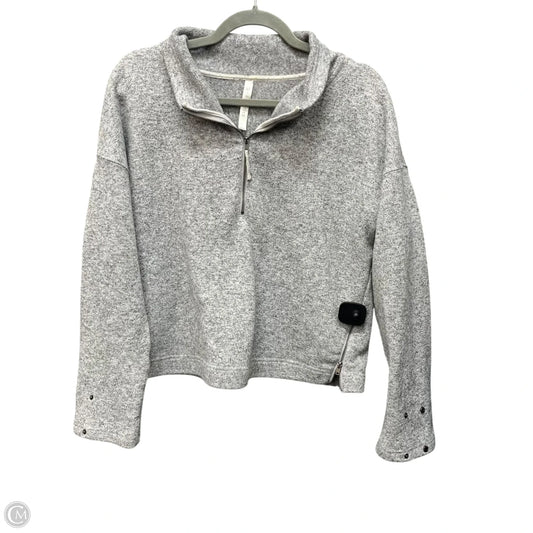 Sweatshirt Collar By Fabletics In Grey, Size: L