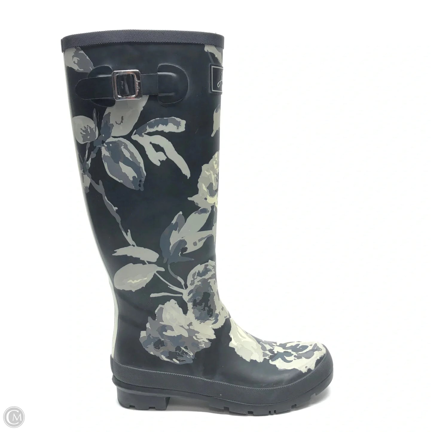Boots Rain By Joules In Black & Grey, Size: 8