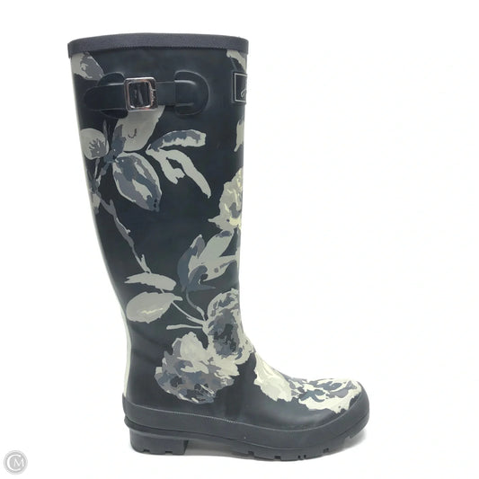 Boots Rain By Joules In Black & Grey, Size: 8