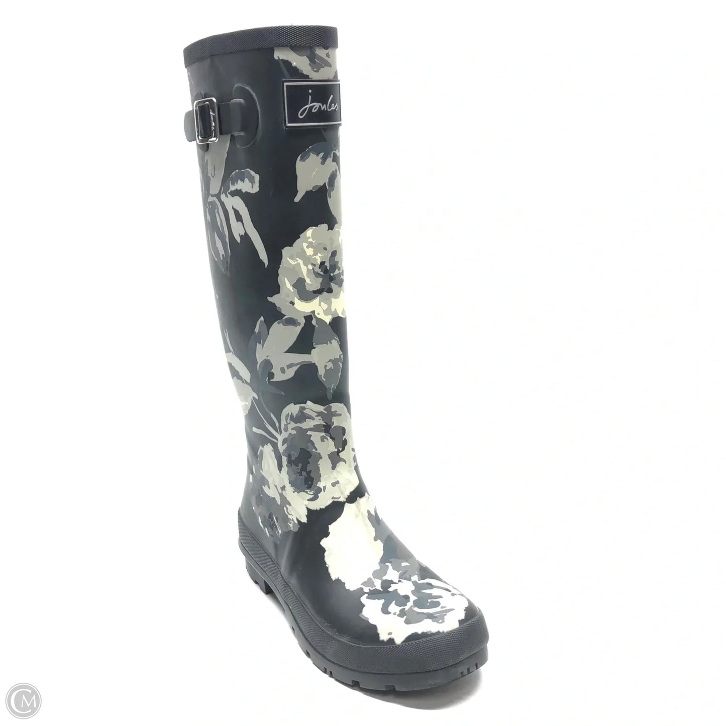 Boots Rain By Joules In Black & Grey, Size: 8