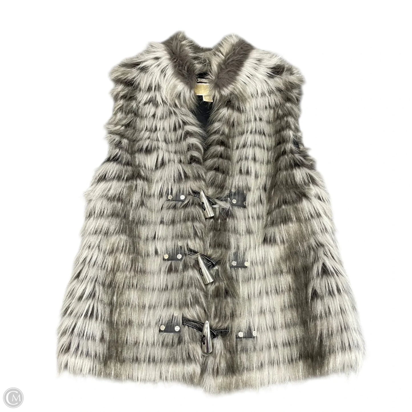 Vest Faux Fur & Sherpa By Michael By Michael Kors In Grey, Size: Xs