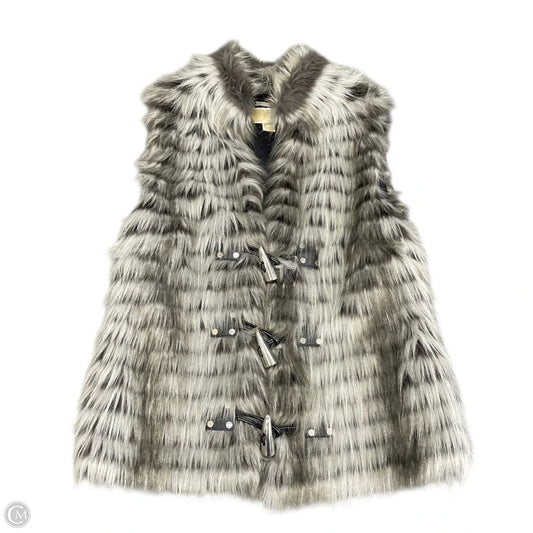 Vest Faux Fur & Sherpa By Michael By Michael Kors In Grey, Size: Xs