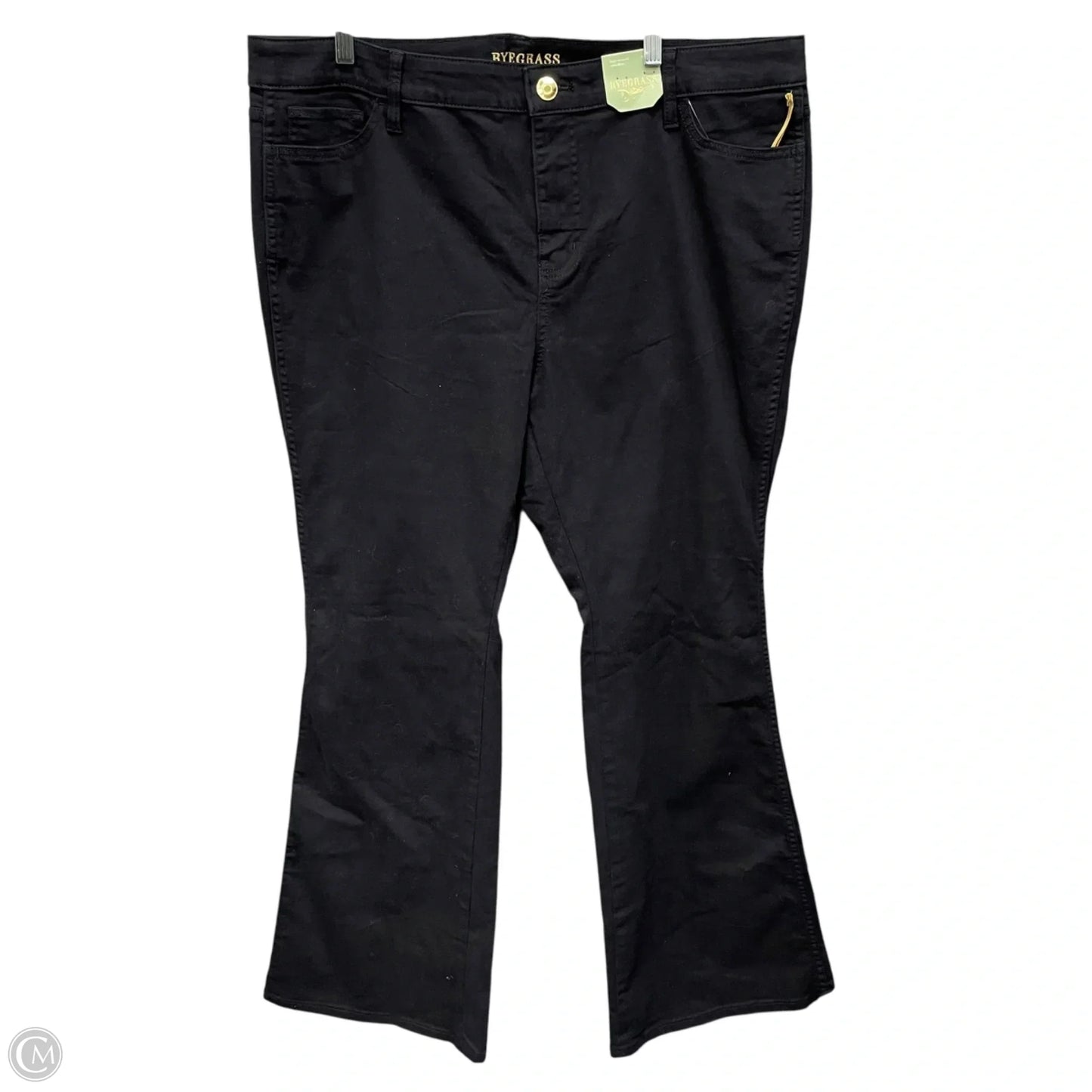 Jeans Flared By Cmc In Black Denim, Size: 18
